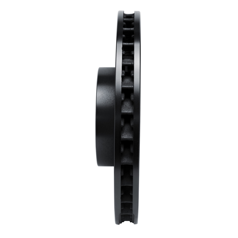 Porsche Cayenne Brake Rotor (1) - Left Front - R1 Concepts - Drilled & Slotted - Black - `11-`18